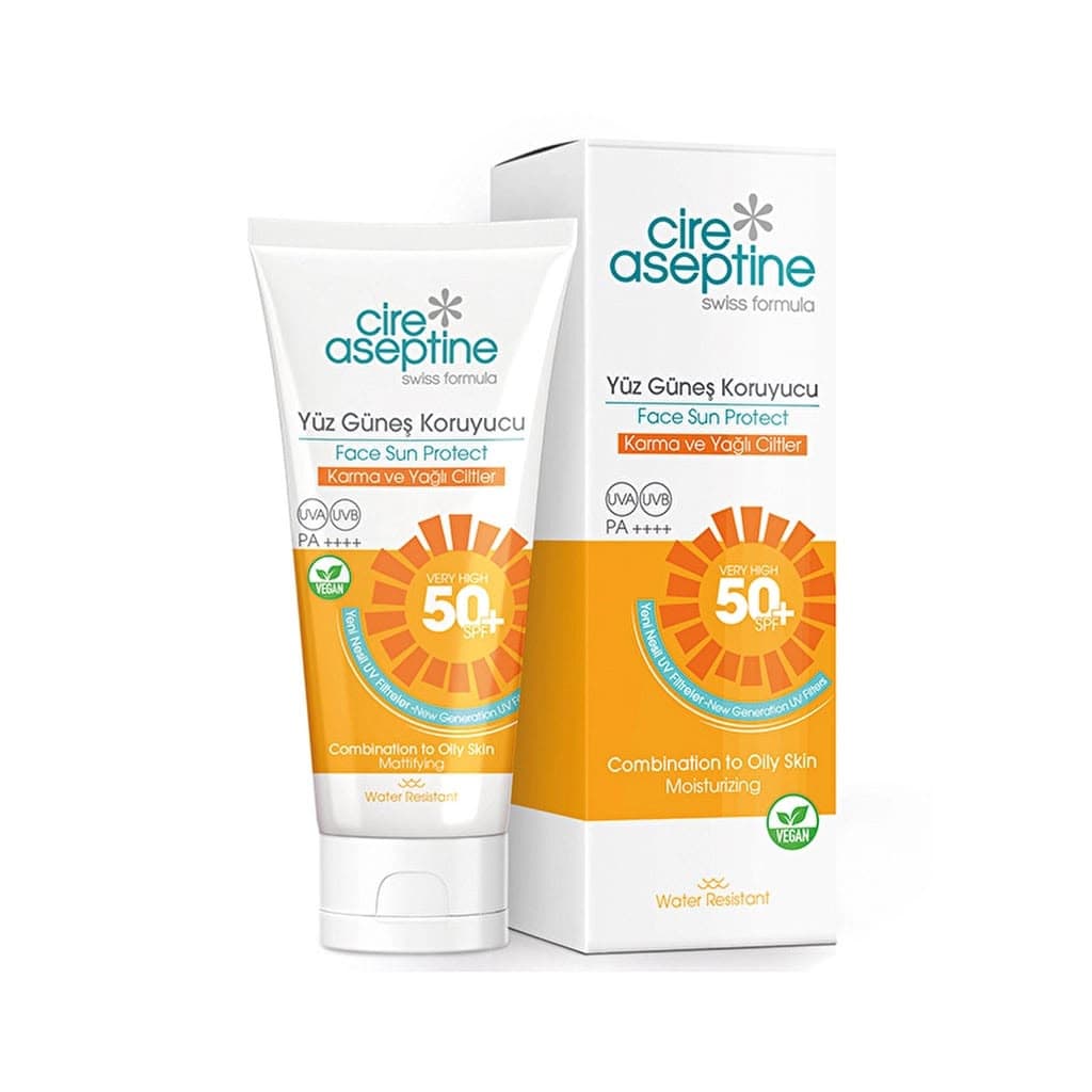 Cire Aseptine crème solaire matifiante hydratante spf50+ 50ml